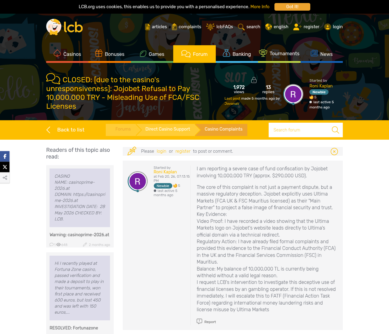 Jojobet: KYC, hüquqi status və ödəniş yoxlaması